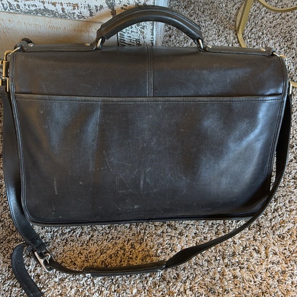 Coach Black Leather Briefcase - Picture 3 of 16